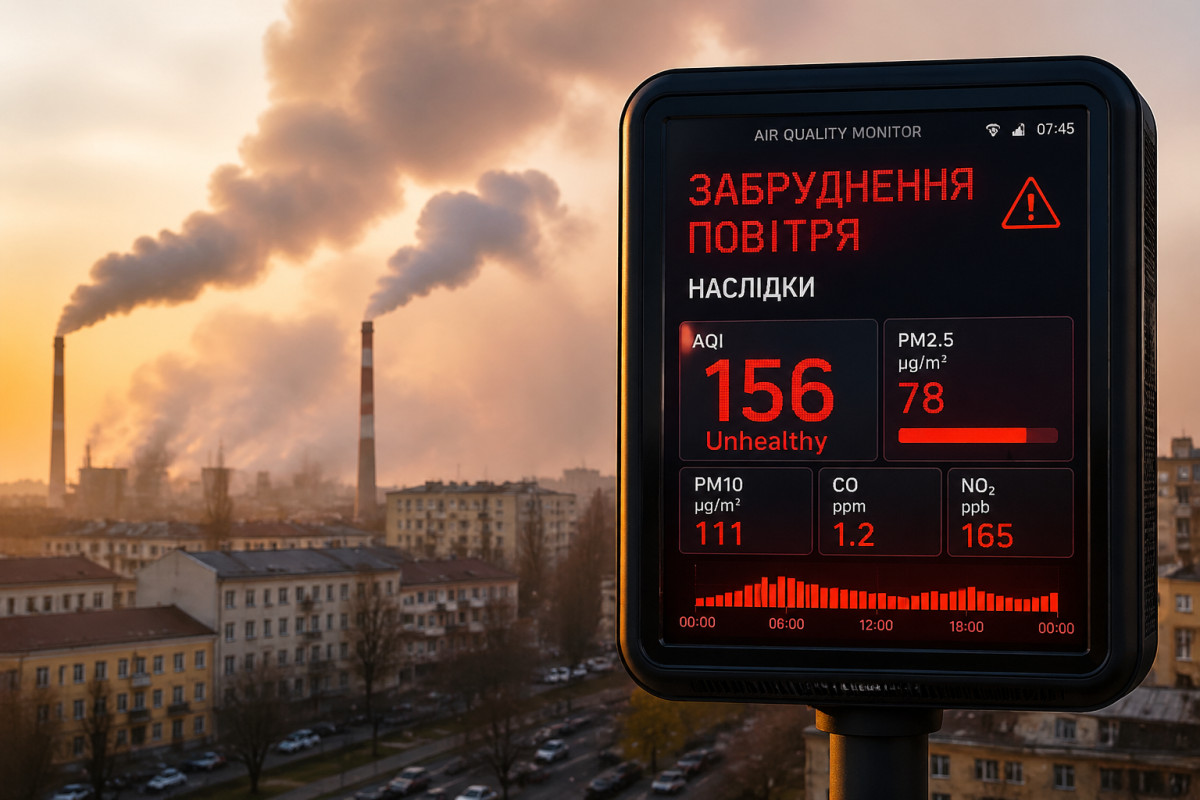 Забруднення повітря: причини та наслідки